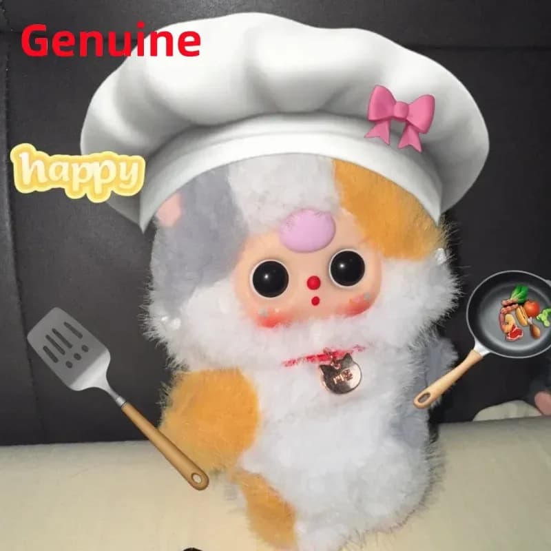 Baby Three Whose Cat Peluche Scatola cieca Simpatico anime Accessori Decorazione Giocattoli alla moda Figurina Regalo di compleanno per ragazza Kawaii