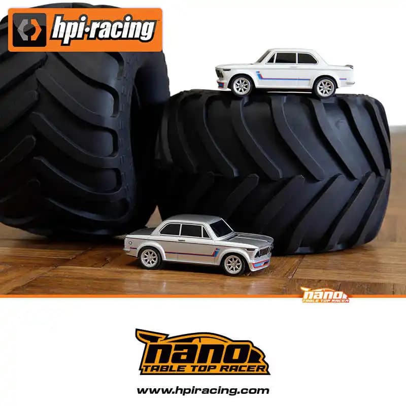 HPI Nano TTR Simulazione 1:64 4CH 45 Minuti di Autonomia Super Lunga 161400 161401 2002 Turbo Auto RC Elettrica da Corsa e Drift RTR