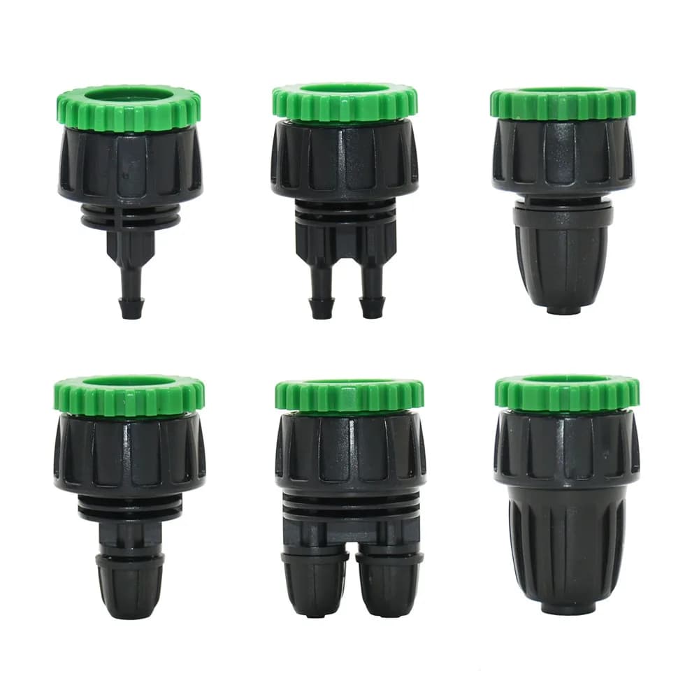 1/2 3/4 "Filettatura Femmina A 4/7 8/11 16mm Tubo Barb Connector Blocking Dado 1/4 3/8 1/2 Garden Tube Pe PVC Coupling Fitting