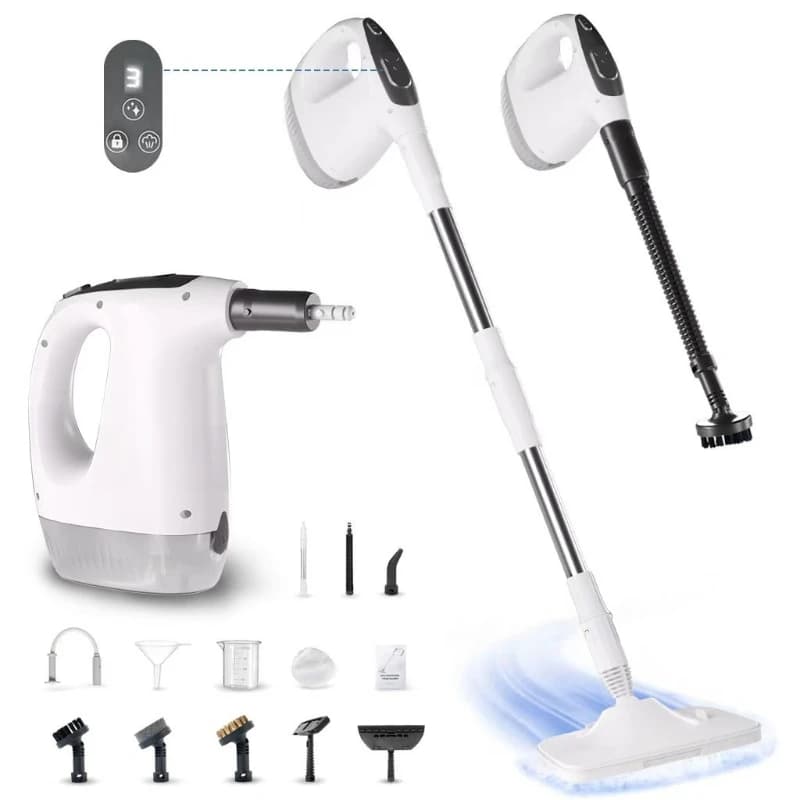 Nuovo pulitore a vapore elettrico Mop a vapore portatile multifunzionale ad alta potenza per uso domestico Pulitore a vapore ad alta temperatura 8 in 1