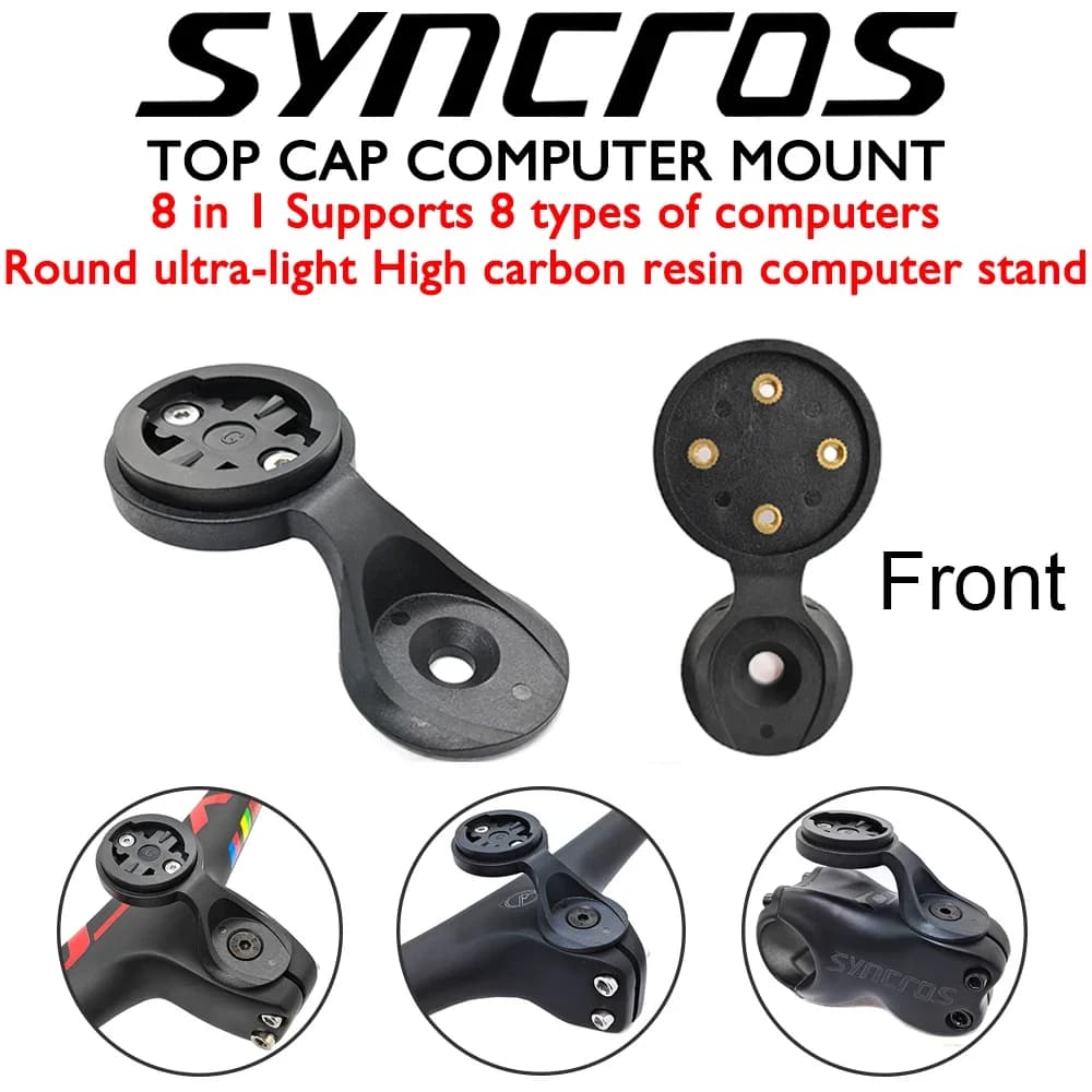 Supporto per computer da bici completamente potente/rack per tachimetro con GPS/Wahoo/Garmin/Bryton Accessori per biciclette in resina ad alto tenore di carbonio