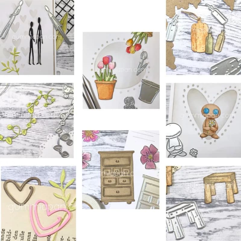 Fustelle in metallo a forma di strisce lunghe in legno con marcature per fai da te, scrapbooking, artigianato, stencil, modelli per album fotografici 2026