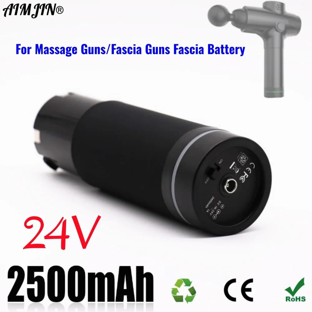 Rechargeable Battery 100% new 24V 2500mAh for Spare Massage Gun Spare Gun