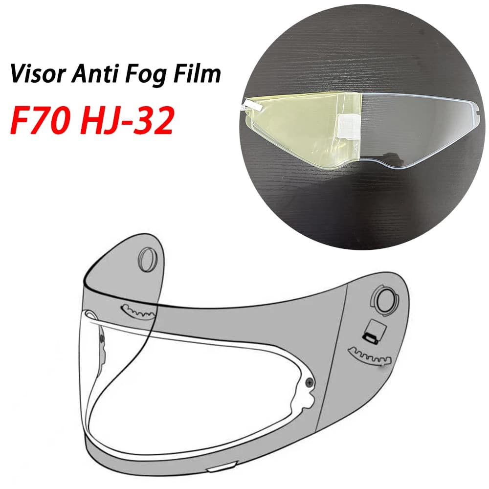 Helmet Visor Film Anti Fog Fit for HJC F70 Lens Anti Fog Film Motorcycle Helmet Accessories