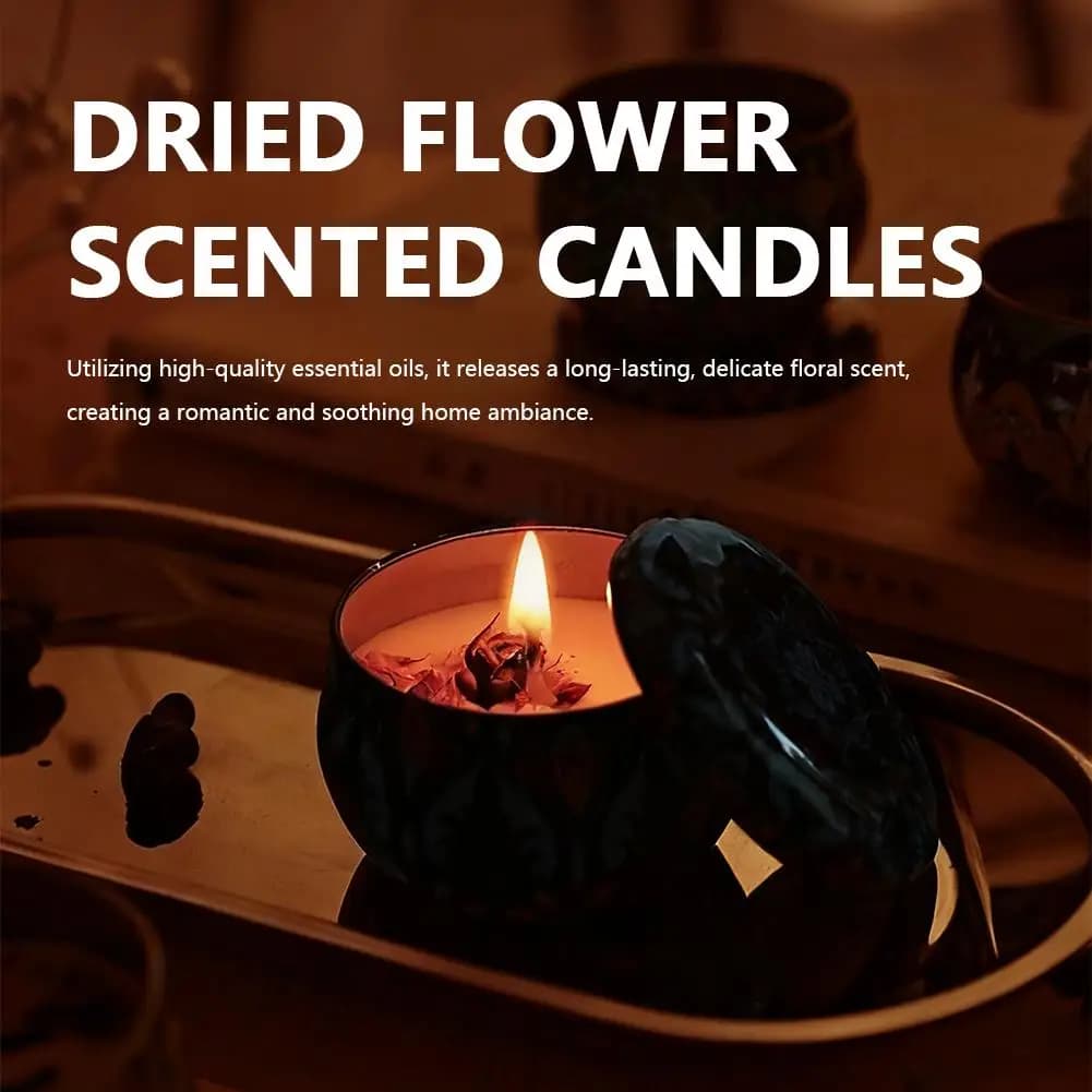 Candele per aromaterapia Barattoli per candele profumate con fragranza floreale Cerimonia nuziale Regali di Natale Candele profumate per la casa
