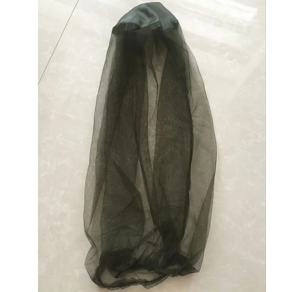 Rete Protettiva per Testa, Viso e Collo, Elastica, a Maglia Fine, Anti-Zanzare per Escursionismo e Pesca all'Aperto