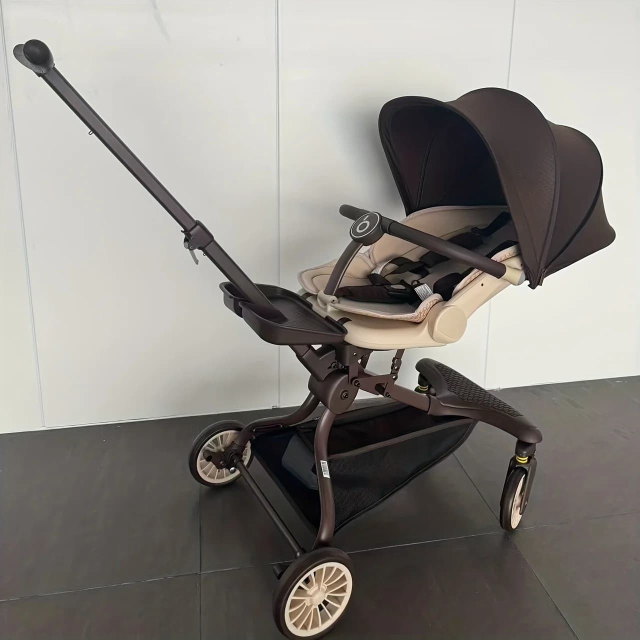 Passeggino BaobaohaoV22 High Landscape con tettuccio a tre posizioni e ammortizzazione delle ruote anteriori, compatto e portatile
