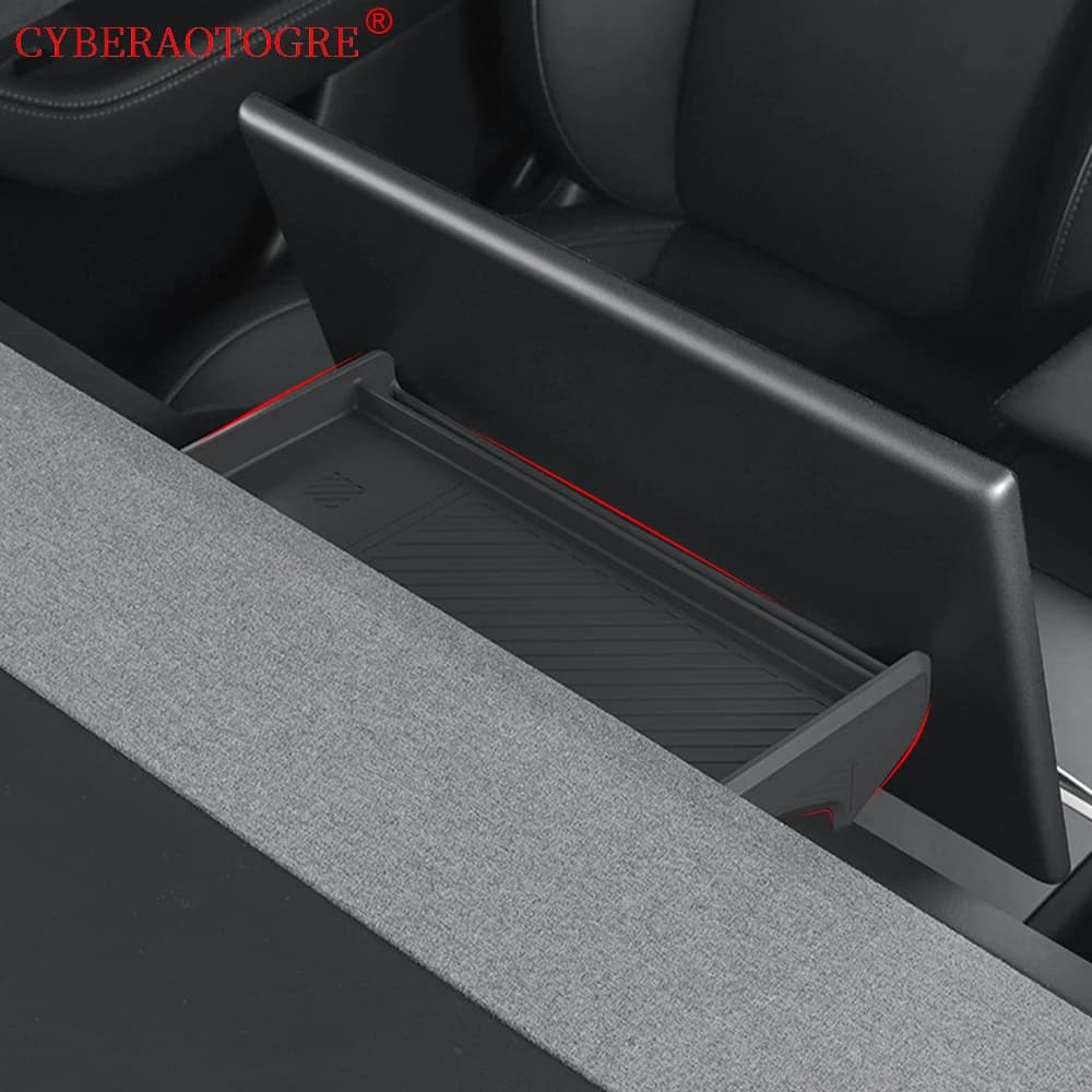 Per Tesla Model Y Juniper 2025 Cruscotto Schermo Posteriore Scatola di Immagazzinaggio Vassoio del Tessuto per il Modello 3 Highland Cruscotto Staffa Pannello ECT