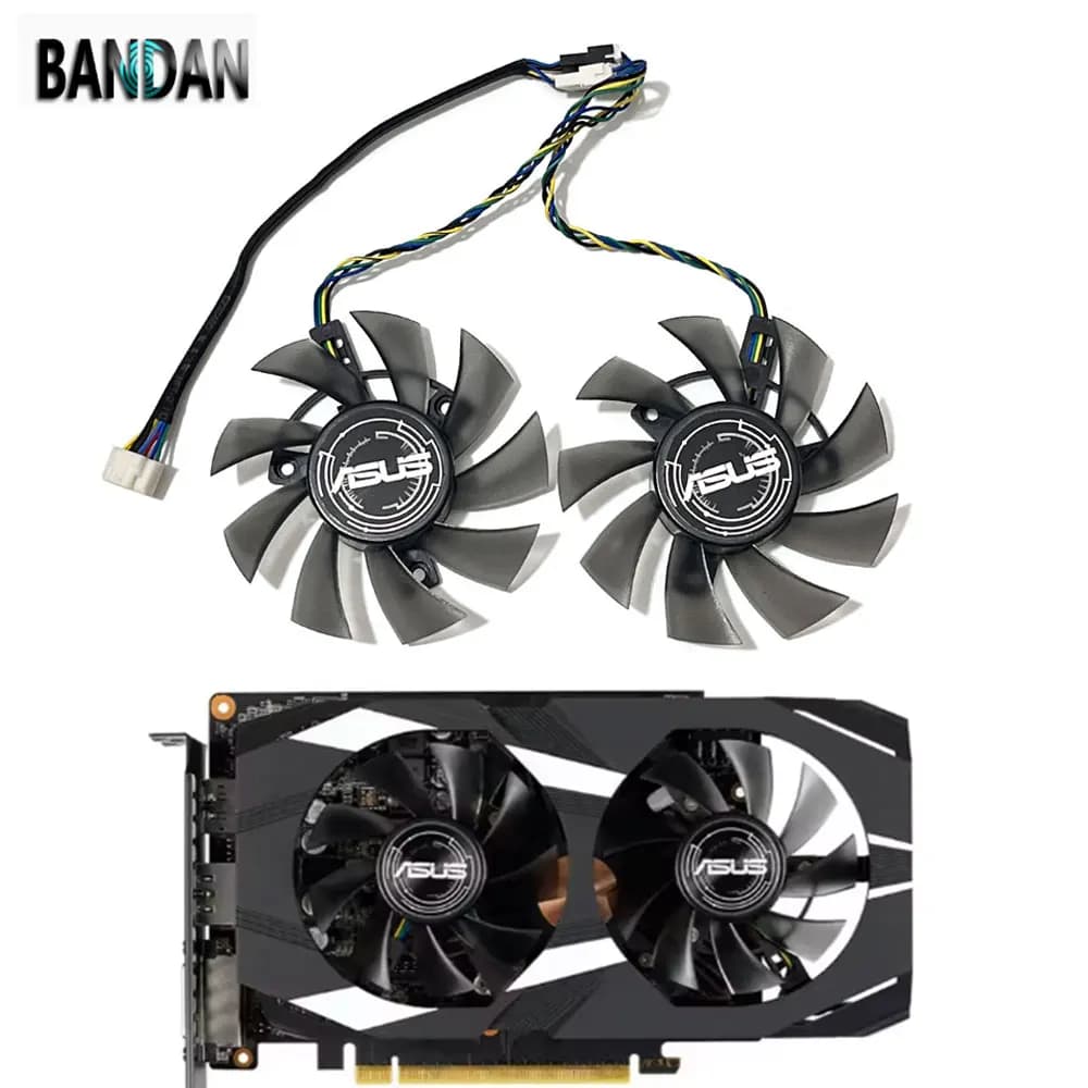 NEW Casing GTX1650 75MM 4PIN FD8015U12S T128015SU Video Card Cooling Fan or Shell For ASUS Dual GTX 1650 1660Ti Graphics Card