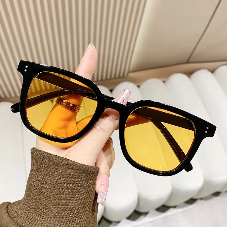 1Pc Fashionable Men's Eyewear New Trendy Retro Large Frame Casual Versatile Decorative Gift Suitable for Daily Outdoor Cycling Sole P