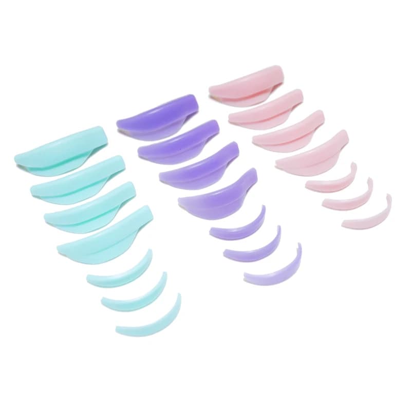 NEW 7 pairs of eyelashes Perming Pad Silicone Eyelashes Perming Bigodino Reusable Lash Lift Shield Pad Eyelash Lift