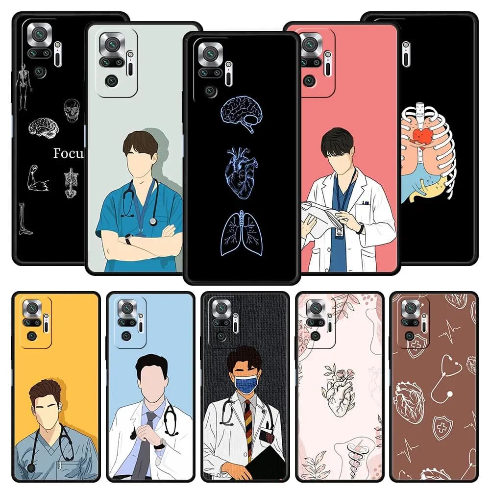 Cassa del telefono Per Xiaomi Redmi Nota 14 13 12 5G 11 10 Pro 4G 9S 9 14C 13C 12C 10C 9C 9A Copertura Medico Infermiere Medicina Medica Salute