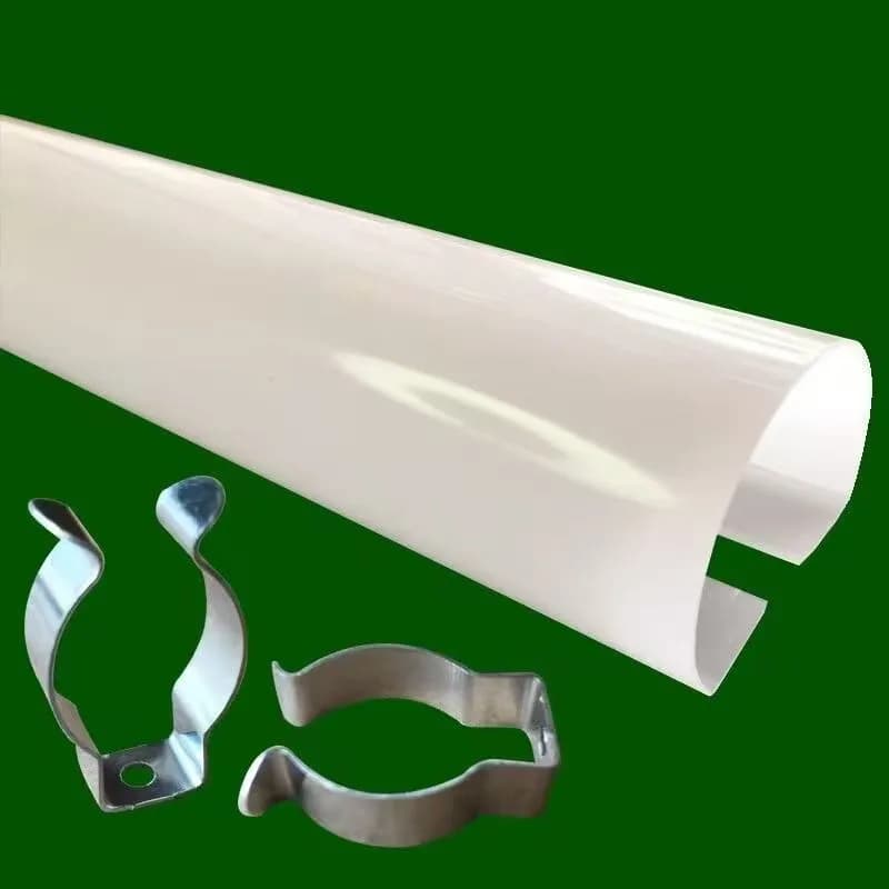 T8 LED Tube Cover Lampshade,Tube Lamp Cover Clip Protective Diffuser for Lights Antiglare,Easy Installation for Home Lighting