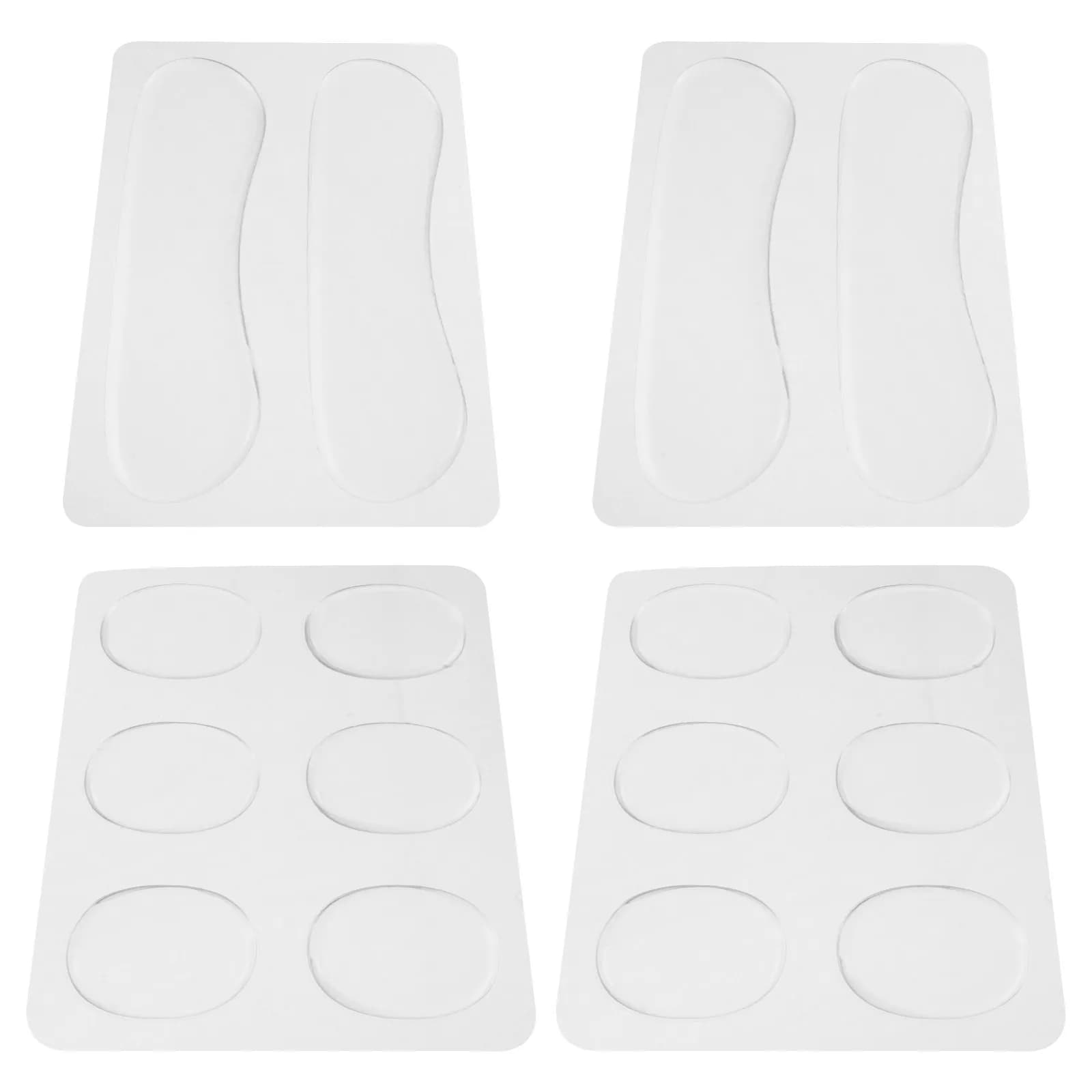 4 Fogli di Pad in Silicone Silenziosi per Batteria, Smorzatori Trasparenti per Controllo del Tono e Riduzione del Rumore