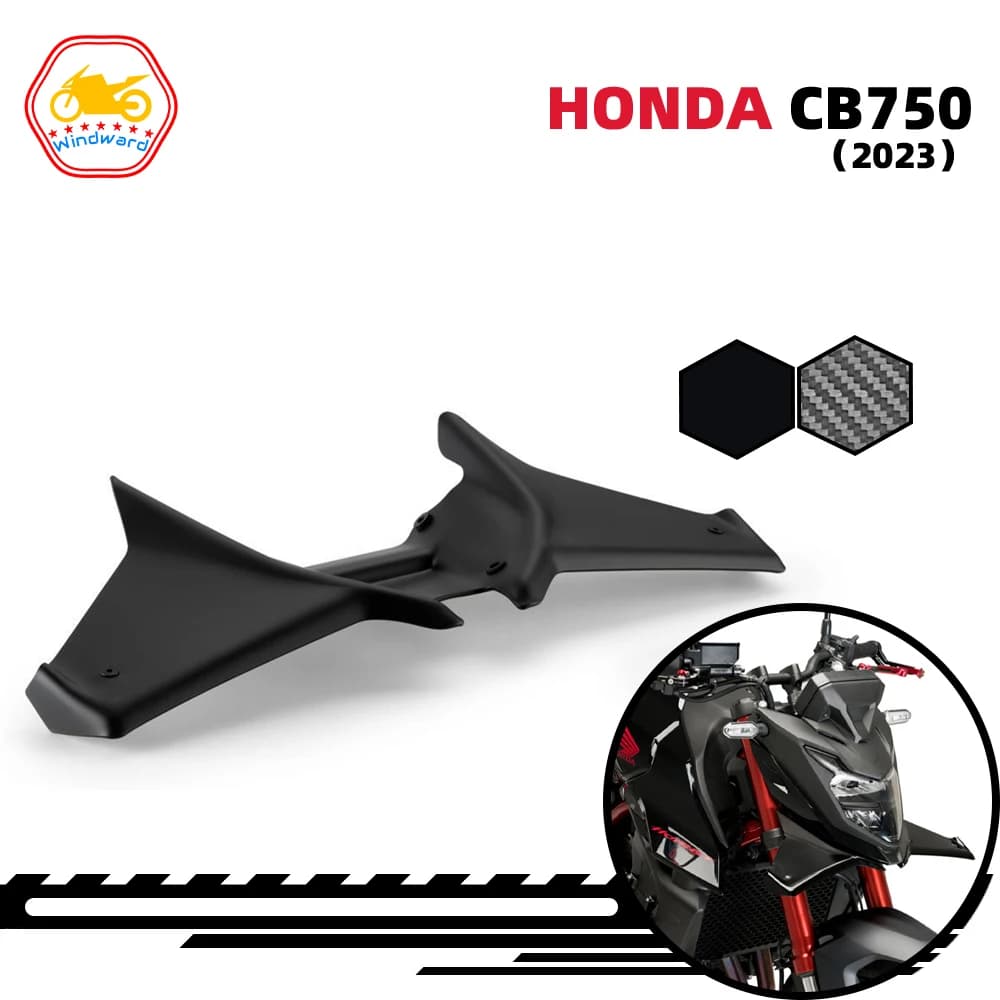 Accessori moto Sport Downforce Nudo Forntal Spoiler Aerodinamico Ala Deflettore Adatto Per HONDA CB750 HORNET 2023