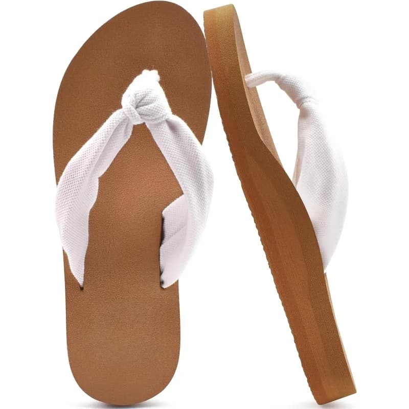 Women's flip-flop with plantar support, yoga comode, summer walk on the beach, padding sandals for indoors and outdoors