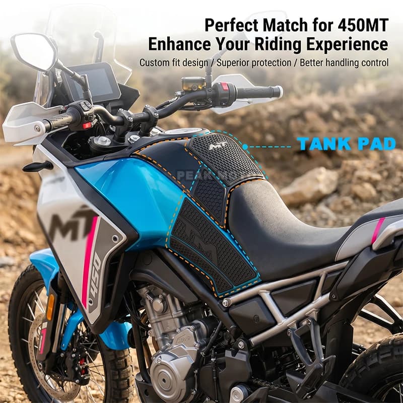 For CF MOTO 450MT 450 MT Motorcycle Tank Pad Protector Knee Grip