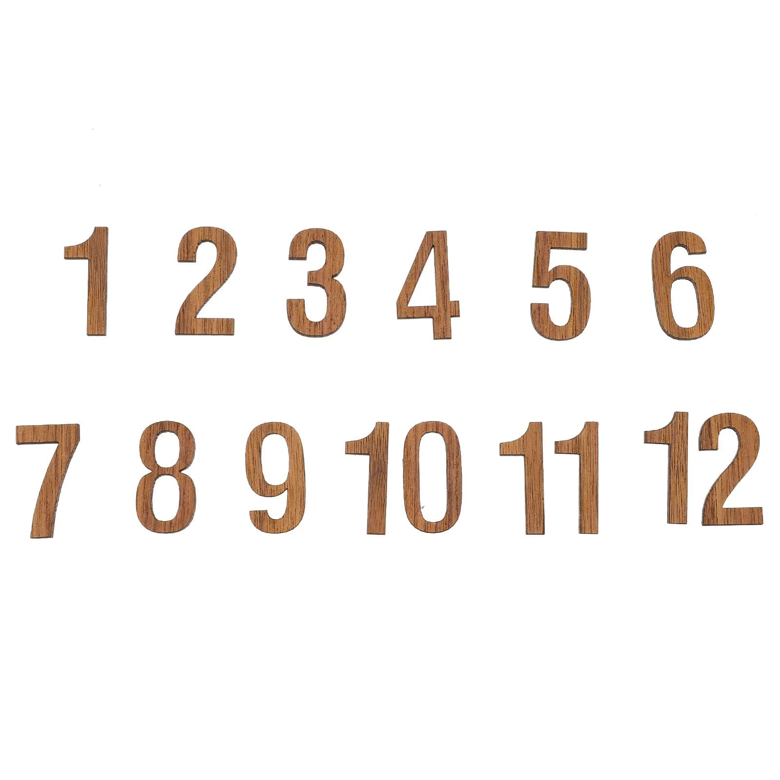 Set di 12 Numeri Adesivi di Ricambio per Orologi, Accessori Numerici Neri, Etichette da Parete in Stile Romano