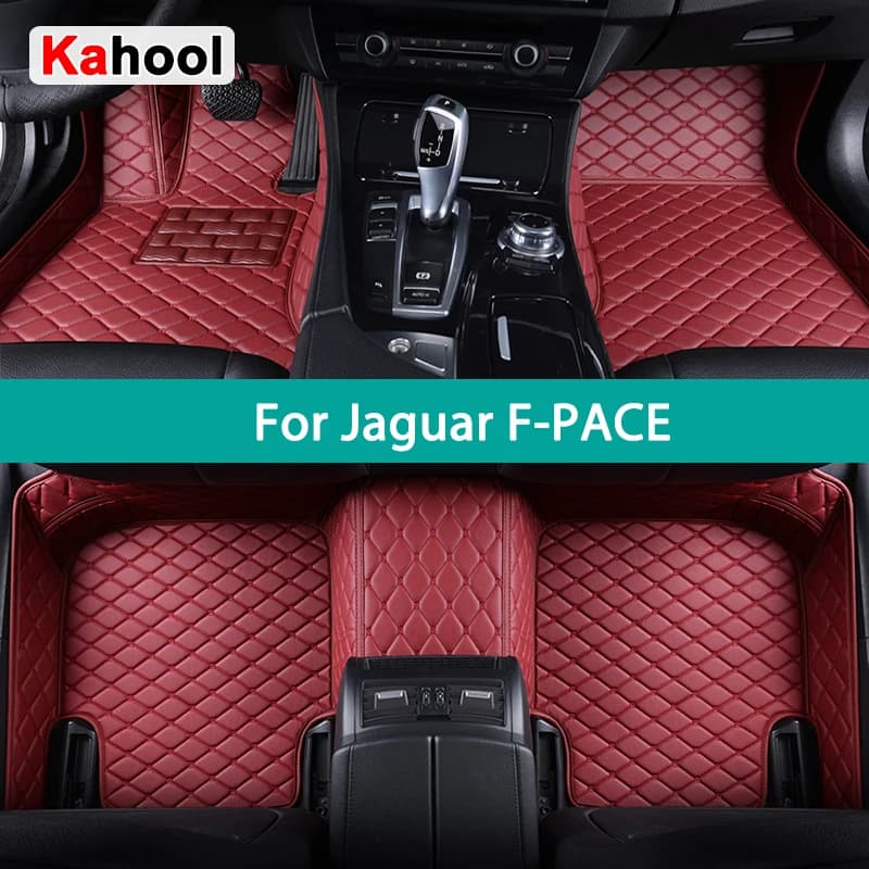 Tappetini Auto personalizzati KAHOOL per Jaguar Fpace F-PACE 2015-2023 tappeti Auto accessori Coche piedi