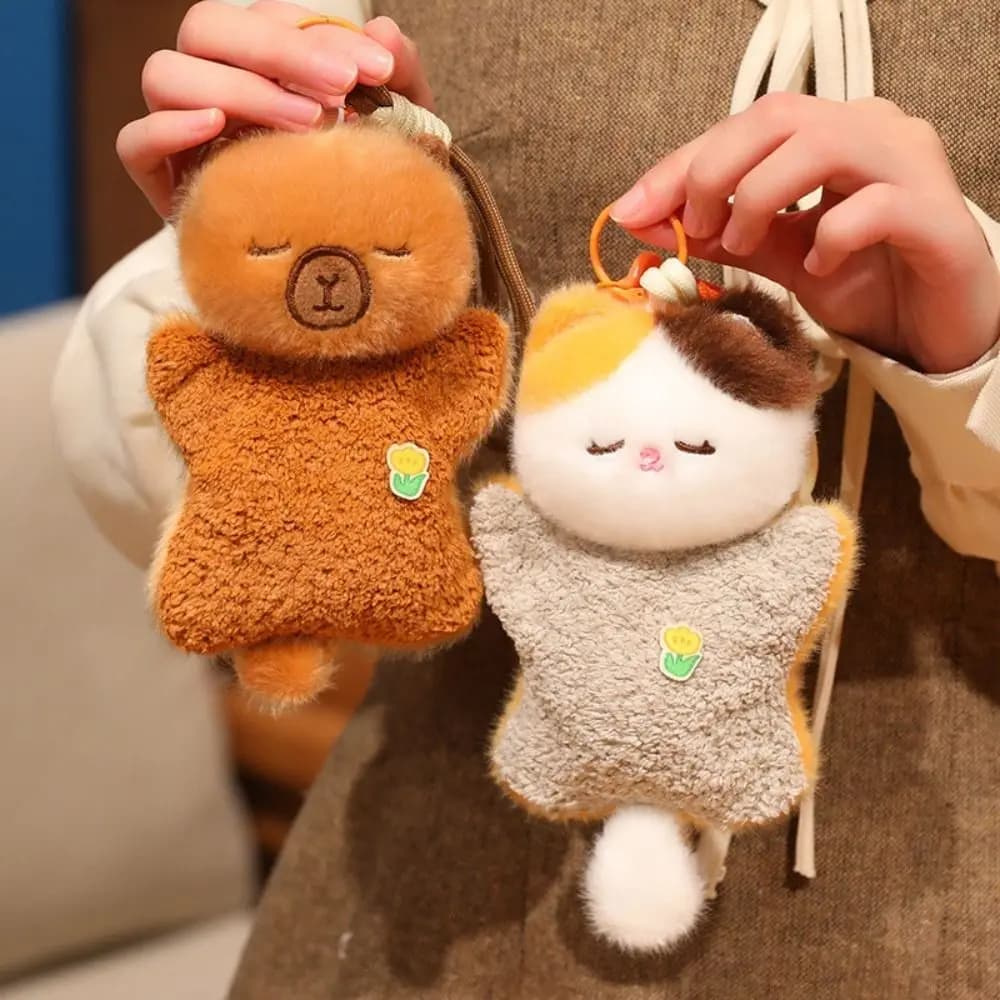 Soft and comfortable Fagiolo Shape, Emotional Collective Toy, Animal Doll in 15 cm Plush, Lightweight and Comfortable, Padded Bean