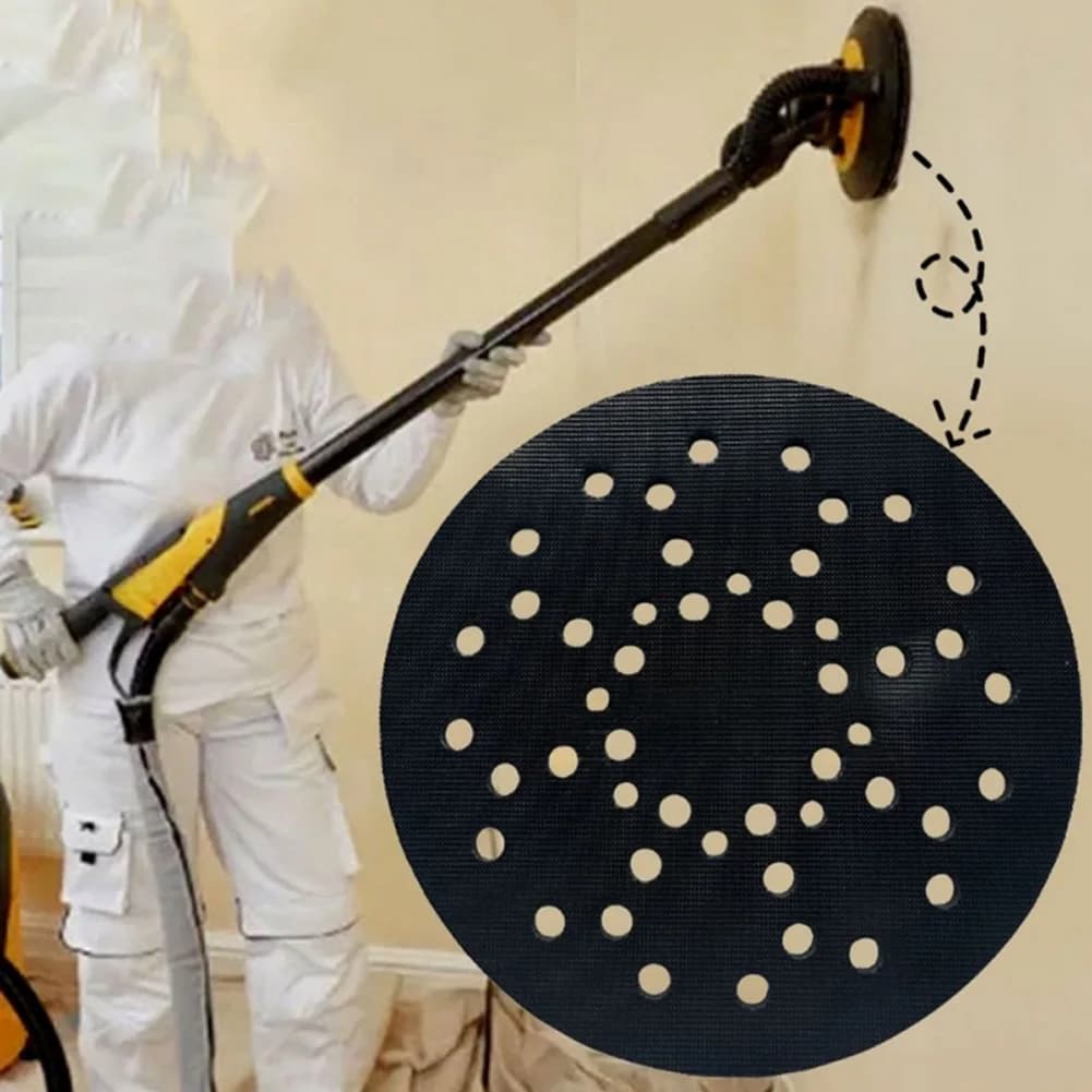 Tampone abrasivo in spugna da 215 mm Tampone di protezione spessore 6,9 mm Kit di dischi abrasivi per levigatura a rete abrasiva per levigatrici da parete
