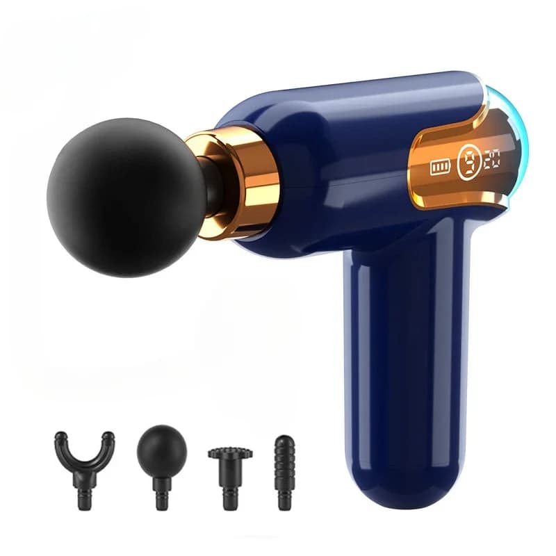 massage Pistol LCD Screen High Frequency Vibration Fitness Body Backrest Muscle Relaxation Electric Massage Stripper