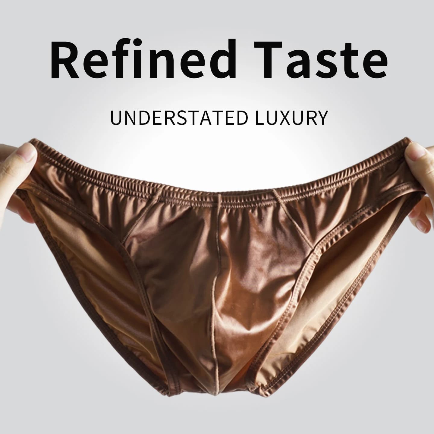 1/3Pcs Men's Ice Silk Satin Briefs Skin-friendly Breathable Men Underwear Panties Large Crotch Pouch Man Underpants Bikini Brief