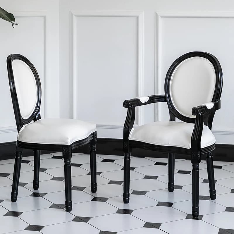 Sedie da pranzo di design impermeabili Schienale Trono di lusso Bracciolo Sedia da pranzo Gaming Garden Sedie Sala Da Pranzo Furniture