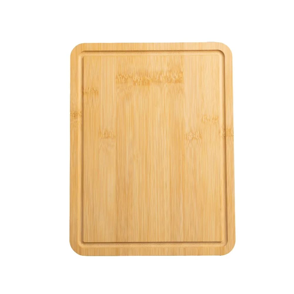 Bamboo Cutting Board 8.5 X 11 Inch with Juice Groove and Non-Slip Feet, Kitchen Chopping Board for Meat, Vegetable, Cheese, Wood Serving Tray