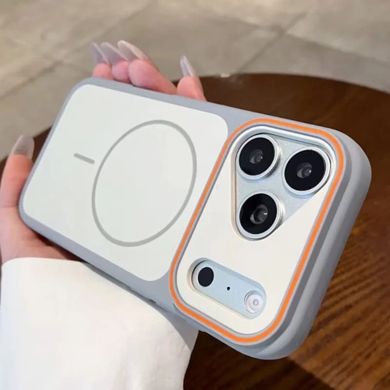 For iPhone Color Collision For Magsafe Silicone Case For iPhone 18 17 16 15 14 13 Pro Max Shockproof Cover