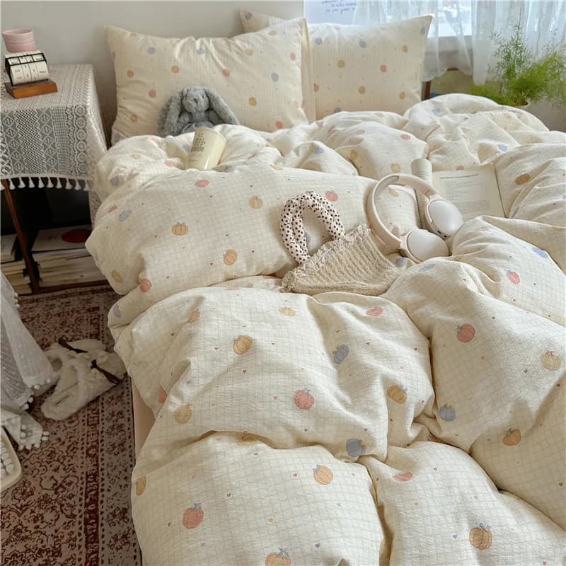Set da 3 pezzi Copripiumino morbido e federa Set copripiumino per camera da letto per adulti per bambini Copripiumino con stampa Biancheria da letto delicata sulla pelle