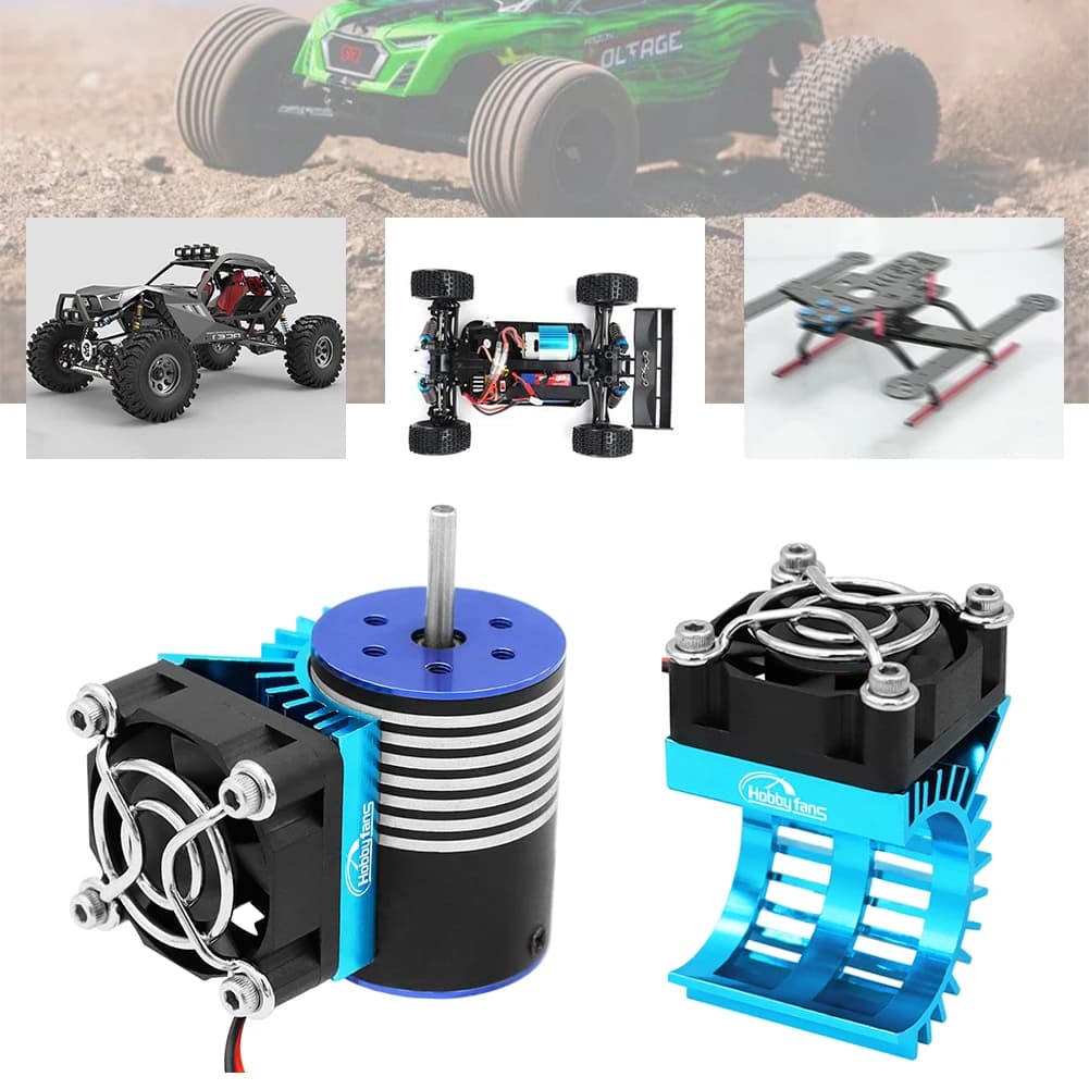 Accessori per radiatore motore con ventola di raffreddamento e dissipatore di calore per motore brushless 2838 2858 2845
