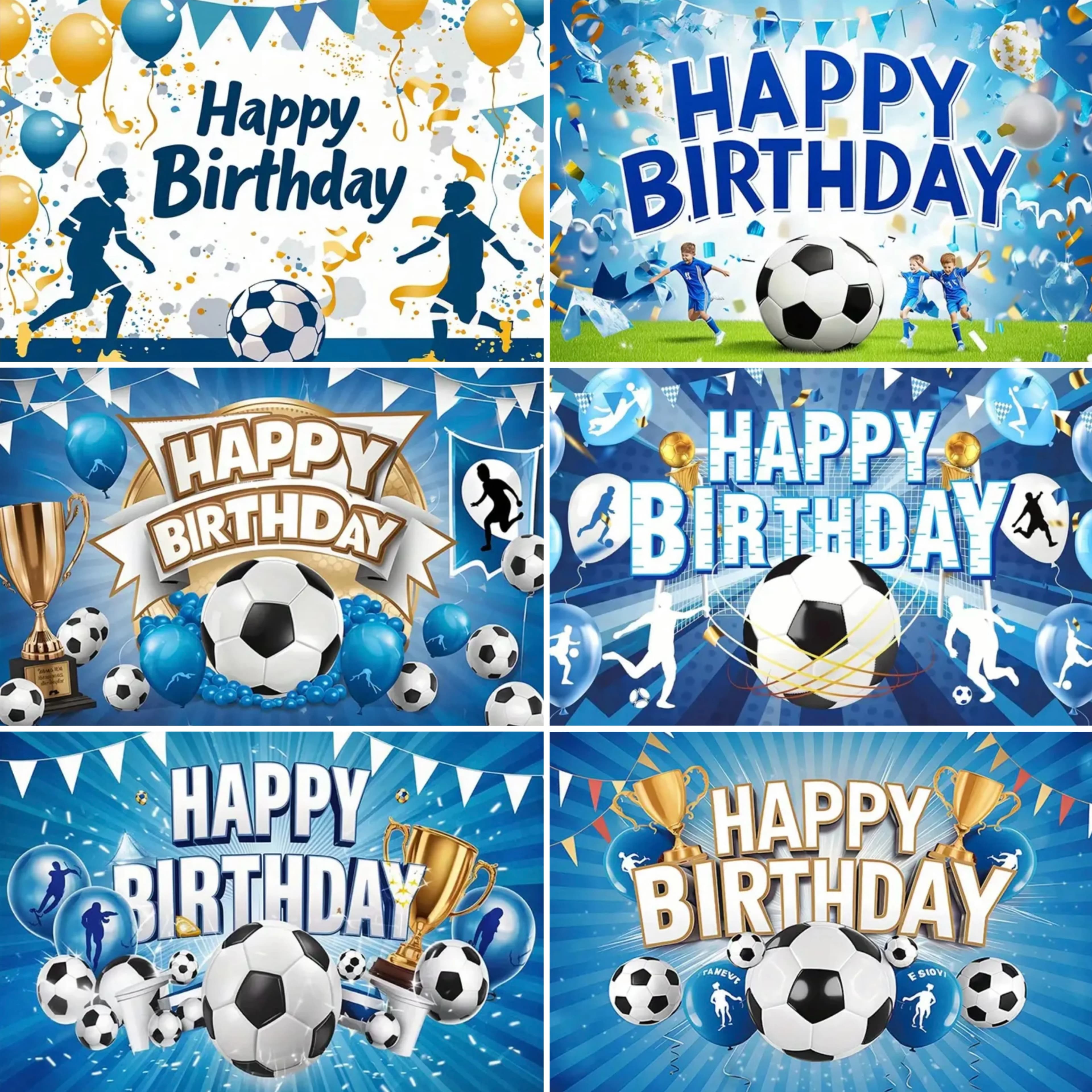 Tema sportivo di calcio Decorazioni per feste di compleanno Sfondo Stadio di calcio Ragazzo Torta di compleanno Decorazioni per la tavola Banner Sfondo fotografico per feste