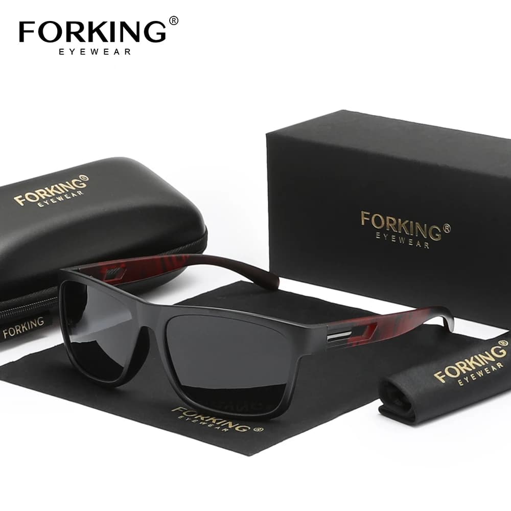 FORKING New Polarized UV400 Sunglasses Men Women Summer Sunscreen Zebra Pattern Eyewear Fashion Outdoor Sports Driving Glasses