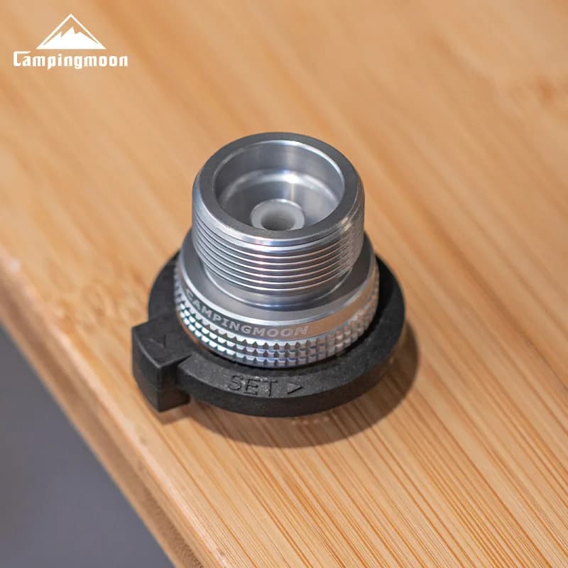 CAMPINGMOON Z19 Propane to Cylindrical Camping Accessories Stove Cylinder Adapter to US Propane Connector