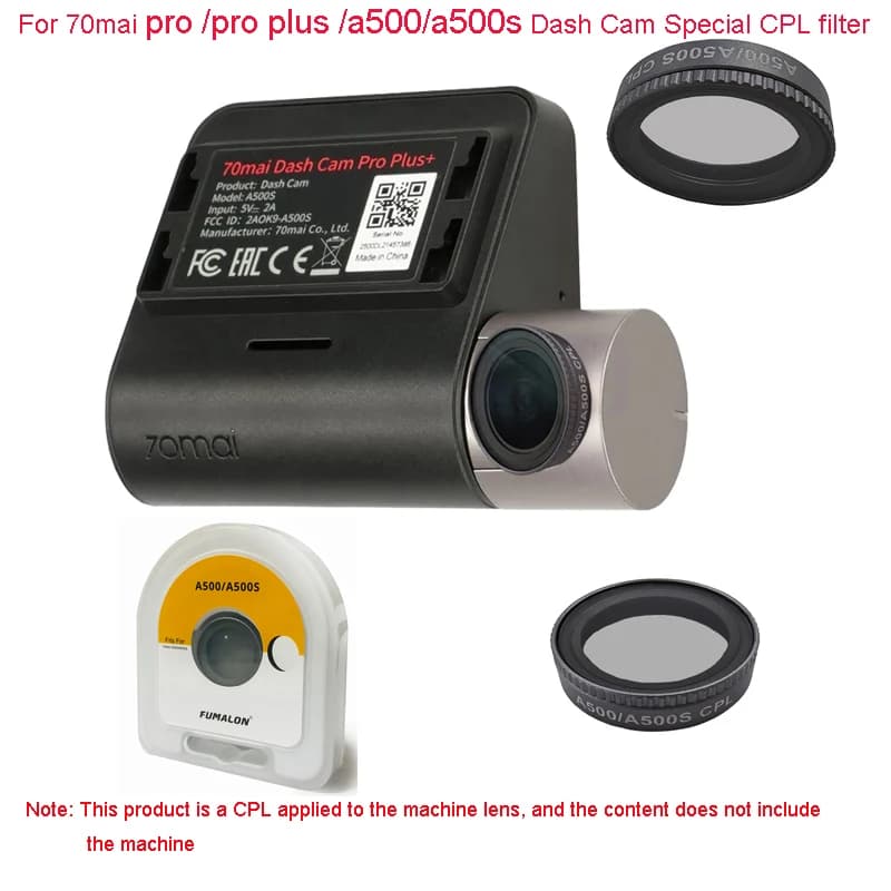 For original 70mai Dash Cam pro plus CPL Eli nate reflector CPL for original xiao mi 70 never pro circular CPL polarizer 1 pc