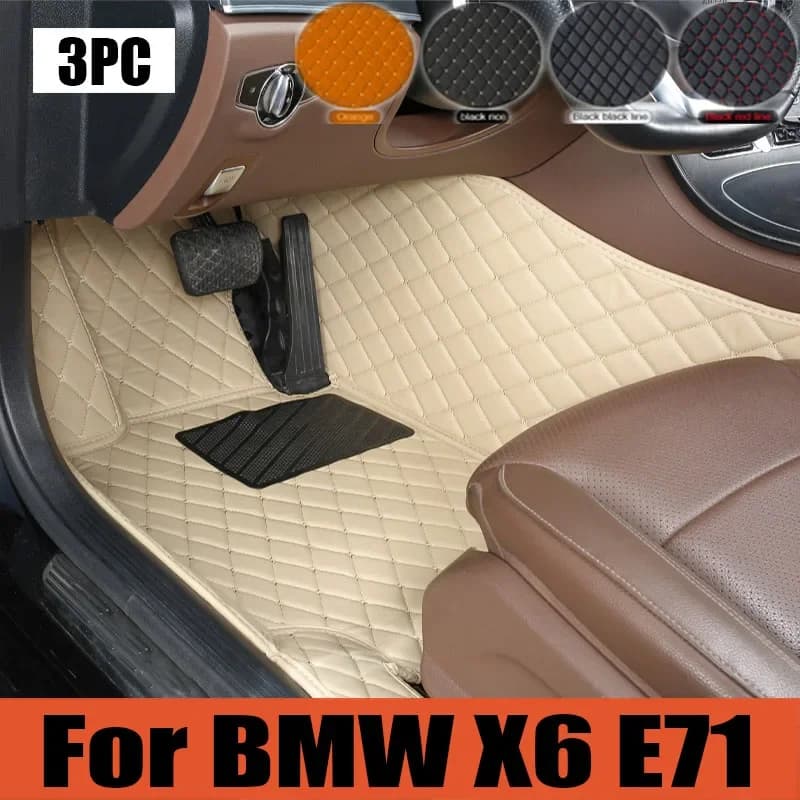 Tappetini per auto per BMW X6 E71 2008 2009 2010 2011 2012 2013 2014 Tappetini per auto personalizzati Copri tappeto per automobile 0531