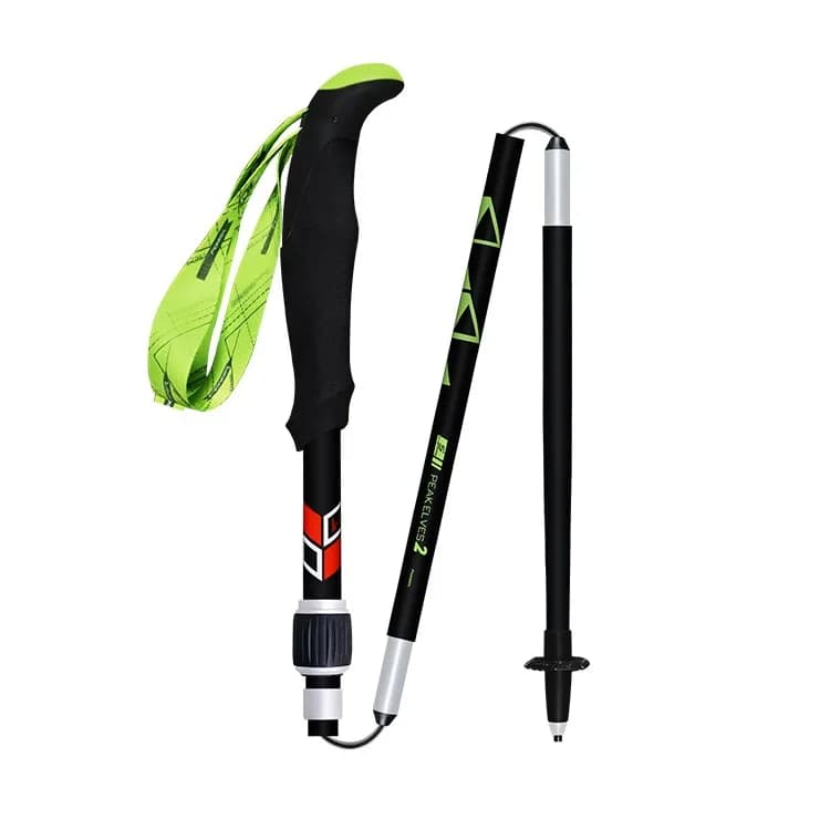 2025 New High Trekking Pole 99% Carbon Fiber Folding Pole Telescopic Foldable Ski Pole