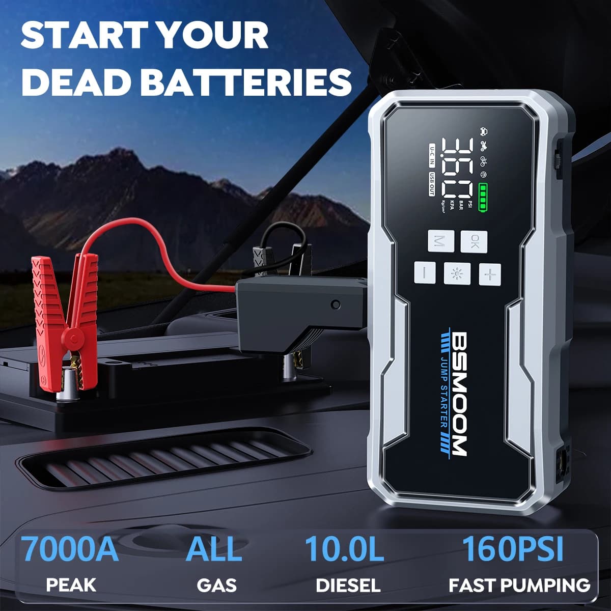 Emergency starters and chargers for emergency starter 12V JumpStarter automatic starter