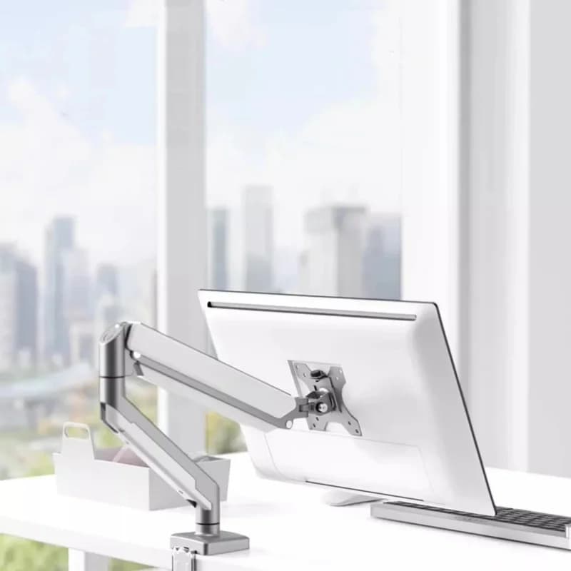Universal Single Monitor Bracket – Up to 32 Inches & 19.8 Lbs Per Screen, Computer Desk Mount Stand Adjustable