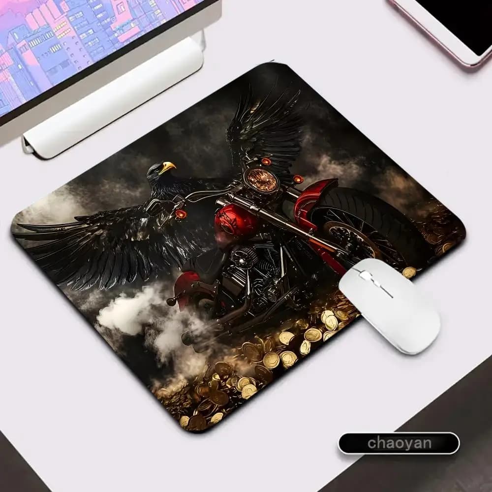 Tappetino per mouse con animali, grande, per computer, ufficio, gioco, tappetino da tavolo, piccolo, in gomma, antiscivolo, per tastiera da gaming, tappetino da scrivania