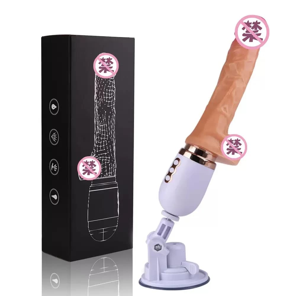 Vibratore Elettrico Automatico a Forma di Dildo, Simulatore Telescopico, Masturbatore Femminile, Sex Toy per Adulti Joinjjtoy