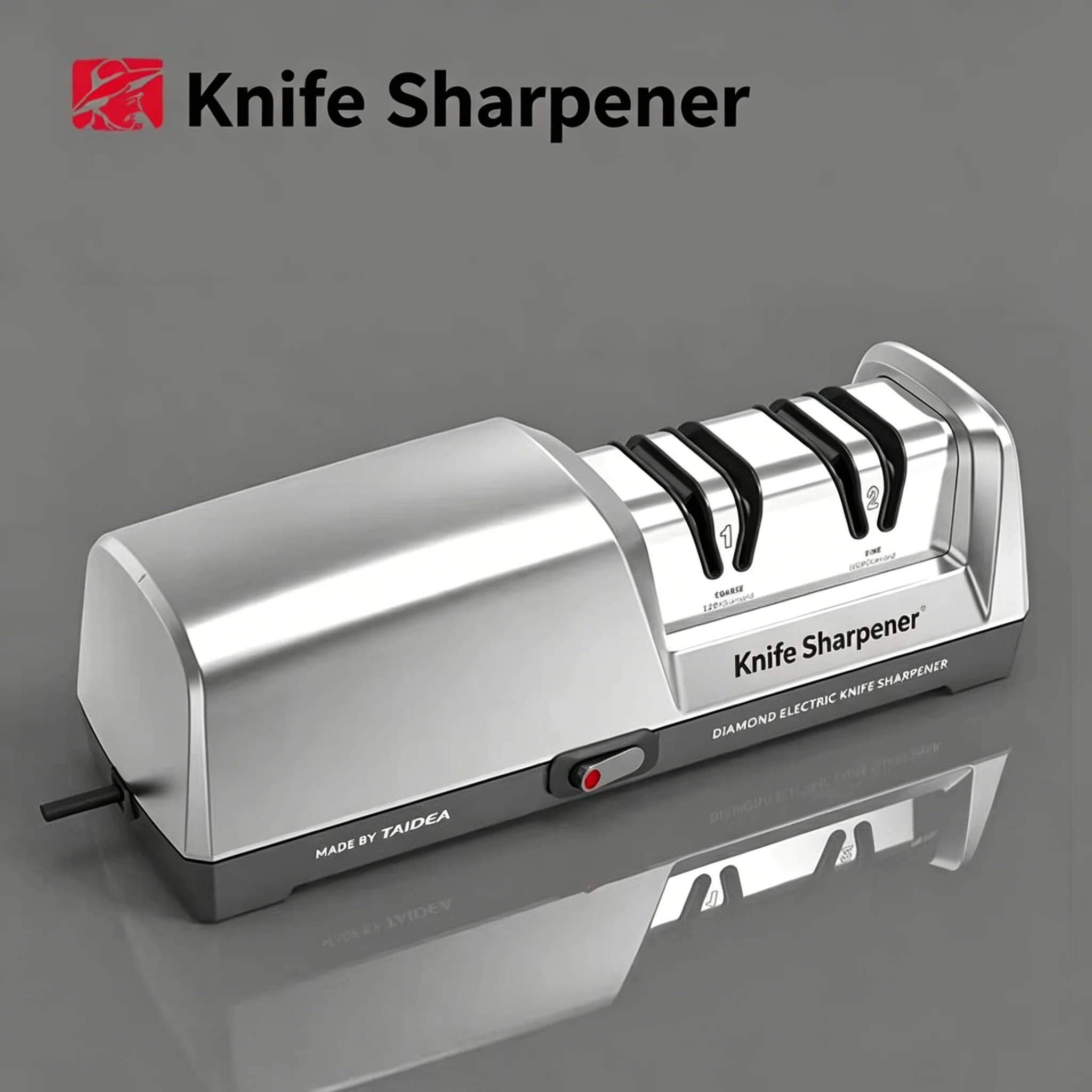 TG2302 Professional 3 Stage Electric Knife Sharpener 15 Degree Angle Kitchen Knives Sharpening Polishing System for Chef Home Ki
