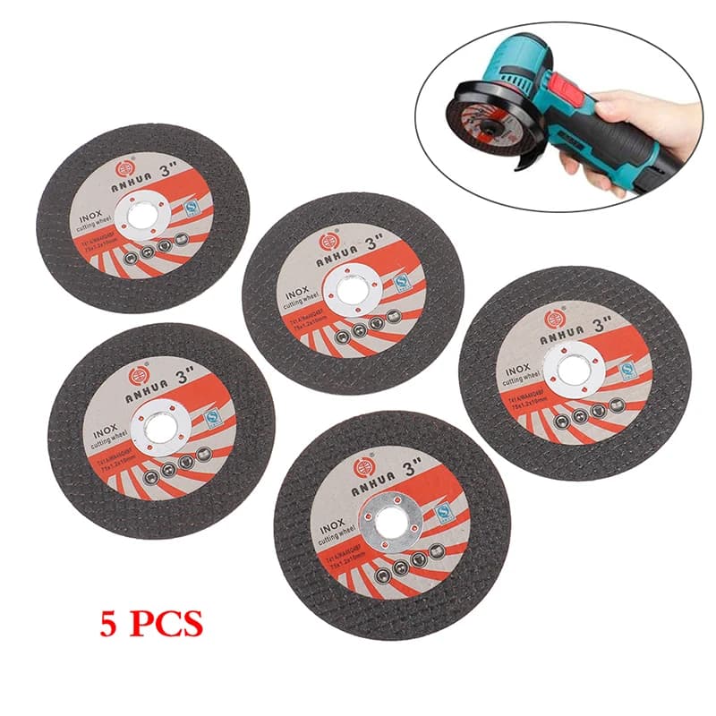5pc 3 pollici 75*1.2*10 Foro Mini Disco Da Taglio Circolare Resina Mola Disco Abrasivo 75mm Per Smerigliatrice Angolare Acciaio Pietra di Taglio