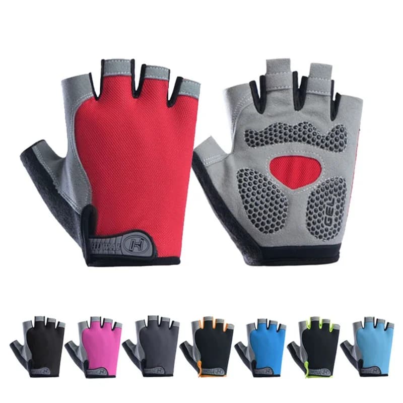 Guanti da motociclista per uomo donna ciclismo palestra yoga fitness allenamento ed esercizio protezione solare estiva guanti elastici senza dita