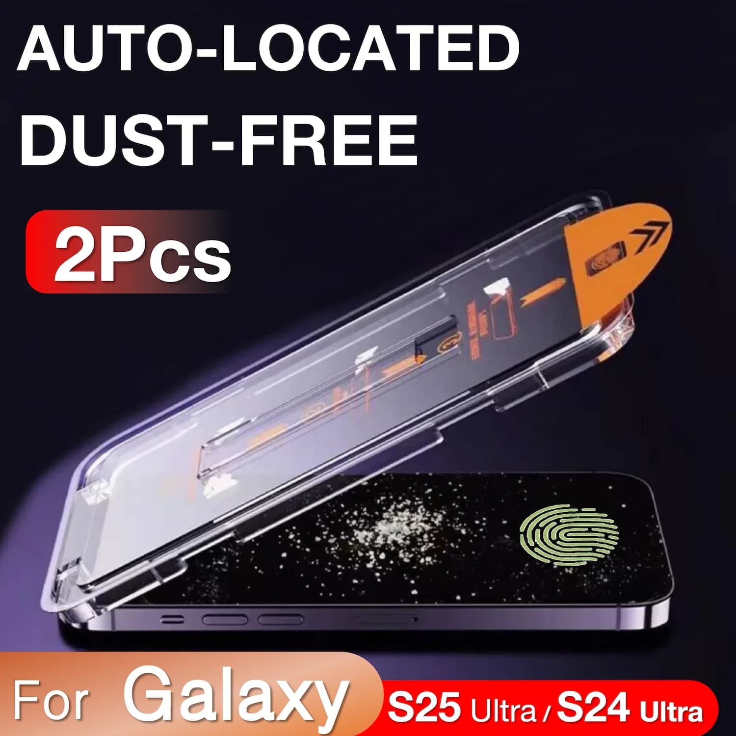 2 pezzi per Samsung Galaxy S25 S24 Ultra S23 S22 S21 Plus A56 A25 A15 A35 A26 A16 A54 A55 A36 5G protezione schermo in vetro temperato