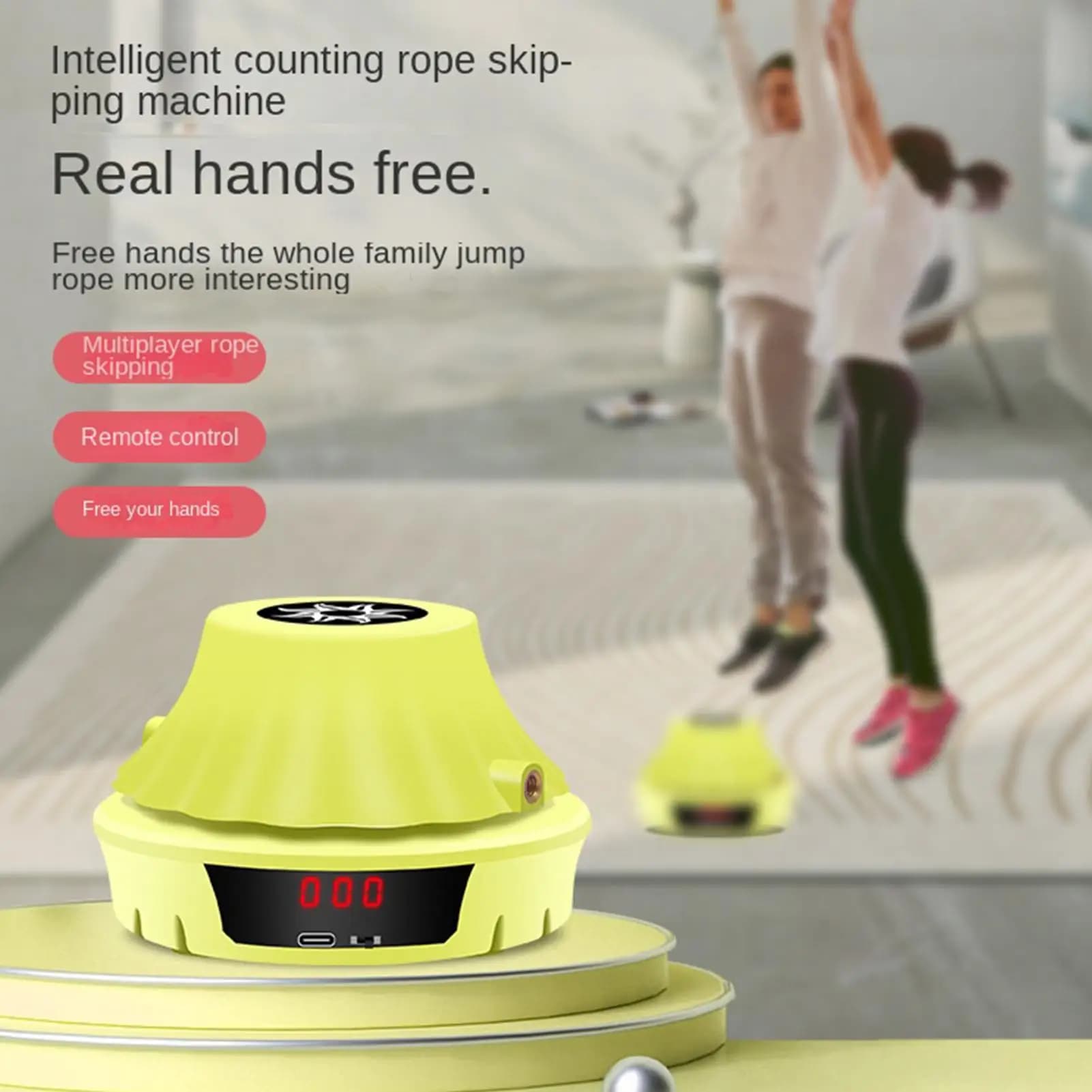 Automatic Skipping Machine Lcd Counter Automatic Portable Adults Electric Jump Rope Counter For Kids Adults Family Home Office