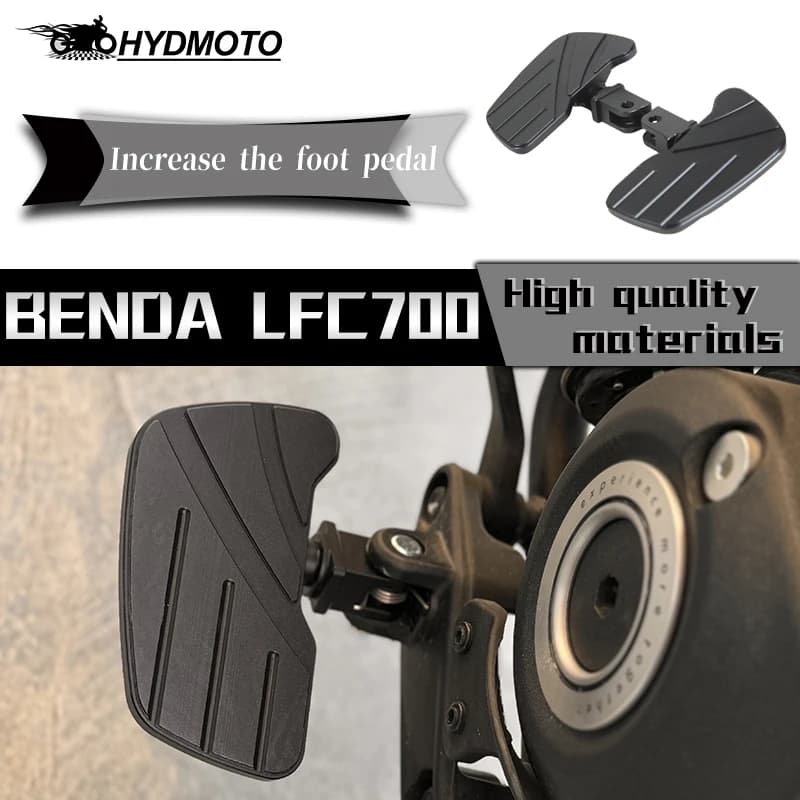Moto Anteriore Largo Pedane Pedali Poggiapiedi Ingrandire Pedana PEDALE Peg Ingranditore accessori Per BENDA LFC700 LFC 700 lfc700