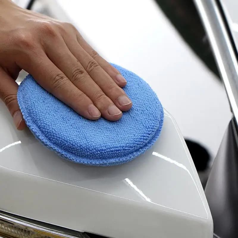 Set da 5/10/20 Pezzi di Spugne Applicatrici per Detailing Auto, Spugne Morbide in Microfibra Rotonde per Lucidatura e Pulizia Auto