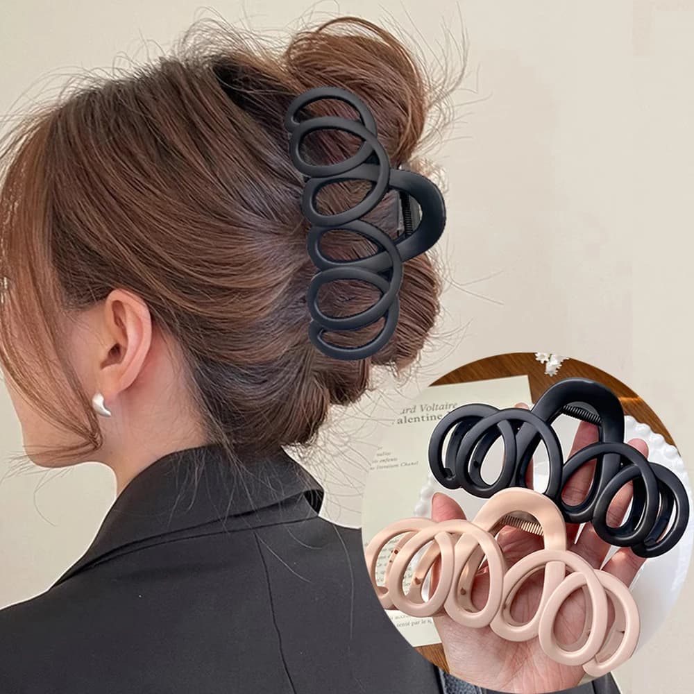 Fermaglio per capelli a fiocco cavo satinato, elegante fermaglio a granchio, barretta da donna, fascia per capelli solida, accessori per capelli semplici in stile coreano alla moda